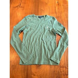 Vintage Y2K Ralph Lauren Polo Sport long sleeve sage green 100% cotton large